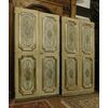 ptl195  due porte doppie laccate, dipinte ambo i lati,  mis. cm 114 x h 215