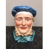 Earthenware snuffbox depicting a male head with basco.Francia     