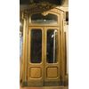 a pts673 - n. 4 porte laccate dorate, mis. luce cm 155 x h 330