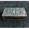 Scatola portafiammiferi in argento e legno.Olanda