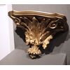 Carved and gilded shelf, Italy, Liberty period, late 1800s, early 1900s     