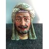 Scatola porta-tabacco in terraglia raffigurante testa di personaggio con turbante.Inghilterra