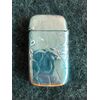 Scatolina portafiammiferi in argento con decoro stile pelle di coccodrillo.Firma Gorham.USA