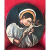 Oval oil painting on canvas depicting San Luigi Gonzaga.Italia     