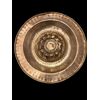 Piatto elemosiniere in ottone dorato , cm 41,5