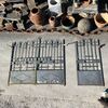 Cancello in ferro con pedonale