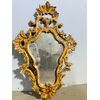 Antica Specchiera in ceramica, dipinta stile veneziano, primi '900. Mis 54x36 cm