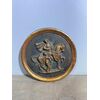 Targa in terracotta primi '900 raffigurante San Martino, mis 24 cm