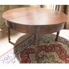tav178 - round table in walnut, extendable, cm l 136 x p. 136 xh 77     