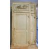 ptl497 - four lacquered doors with painted overdoor, l 120 xh 280     