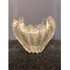 Vaso in vetro con bolle e foglia oro,firma all’acido Venini.Murano