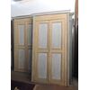 pts687 - coppia di porte laccate con telaio, cm l 117 x h 232