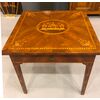 Walnut writing table with inlays. Lombardy     