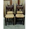 four 800 chairs in walnut     