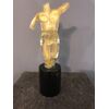 Busto femminile in vetro con inclusioni in oro.Murano.