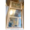 specc133 mirror with painted panel, h 165 x 86 cm     