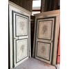 pts691 - n. 2 porte laccate con telaio, cm l 122 x h 230-235