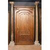 dars379 - series of wooden columns with stone base, cm l 32 xh 289     