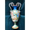 Vaso in maiolica a decoro istoriato,manifattura Molaroni,Pesaro.