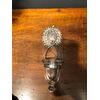 Embossed silver holy water stoup with crystal cup. Papal States punch.     