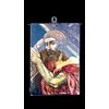 Formella in maiolica raffigurante Cristo con Croce.Zulimo Aretini.Monte San Savino.