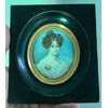 Miniatura  raffigurante figura femminile.Firma:A.Carp.