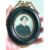 Miniatura raffigurante figura femminile.Firmata e datata.ER 1850.