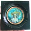 Miniatura  raffigurante figura femminile.Cm 8.Cornice cm:15.