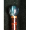 Bastone da sera con pomolo in pietra ‘occhio di falco’.Canna in bambu'.