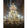 Antique 33-flames Murano glass chandelier     