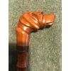 Bastone con pomolo in Bakelite raffigurante testa di cane.Canna in bambu’.