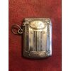 Scatolina portafiammiferi in argento con decori geometrici art nouveau.Italia.
