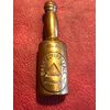 Scatolina portafiammiferi in ottone a forma di bottiglia di birra.Austria.