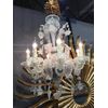 8 flames Murano glass rezzonico chandelier     