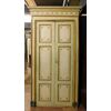 pts697 - pair of lacquered doors with frame, double swing, cm l 113 xh 233     