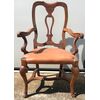 Walnut armchair, Louis XV period.     