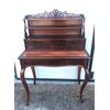 Writing table in walnut with top covered in leather and second sliding top. Luigi Filippo period.     