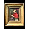 Dipinto olio su tavola raffigurante San Carlo Borromeo.