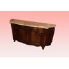 Magnifica grande credenza stile Provenzale del 1800 con piano in marmo bianco venato
