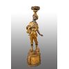 Scultura antica in legno policromo raffigurante il Moro di Venezia. Periodo inizio XX secolo.