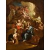 Cristo circondato dagli angeli nel deserto, Cerchia di Pietro da Cortona, nato come Pietro Berrettini (Cortona 1597 – Roma 1669)