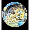 Piatto in maiolica con decoro istoriato.Angelo Minghetti.Bologna.