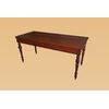 Tavolo rustico francese in rovere con cassetto del 1800 