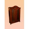 Vetrina 2 ante Nord Europa stile Biedermeier del 1800 in legno di noce
