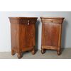Antica coppia di comodini noce 1820 Milano. Carlo X. restaurati Mis 49 x 34 h 80 