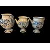 03 vasi da farmacia in maiolica , manifattura Antonibon delle Nove , XVIII secolo VENDUTI 