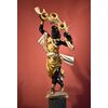 Antica scultura di Moretto femminile con cornucopia fiorita