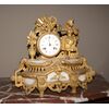 Orologio da tavolo francese del 1800 con raffigurato personaggio femminile