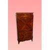 Secretaire francese stile Luigi XV del 1700 lastronato in noce con intarsi