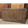 DARB234 - Boiserie in legno di rovere, epoca '800, 8 metri lineari x H 107
